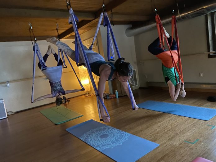  ¿Yoga trapecio?  Podría ser adecuado para usted
