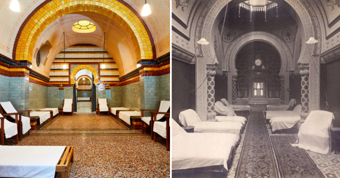 Antes vs ahora: los baños turcos celebran 125 años en el centro de la ciudad de Harrogate
