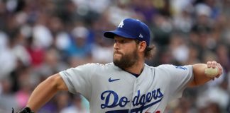 Dodgers Ace Clayton Kershaw sale del inicio con dolor de espalda
