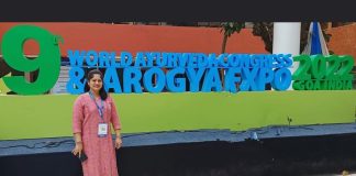 El Dr. Vidyulata Swapnil Naik organiza un evento del Congreso Ayurvédico como presentador
