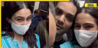 Sara Ali Khan sufre 'dolor de espalda' mientras viaja en el tren local de Mumbai, el video se vuelve viral
