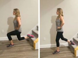 El ejercicio de vacaciones puede ser un desafío con los viajes, las tentaciones de comida. Aquí hay una rutina rápida y fácil. Split squat