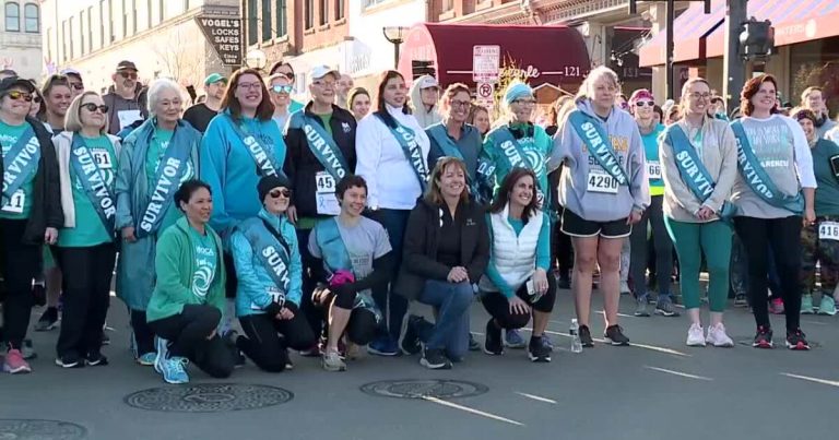 Warriors in teal help raise awareness and raise funds to support research into ovarian cancer 5K charity race WXYZ 7. Action News Detroit