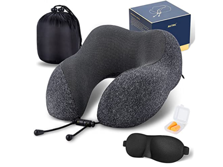 Traveling? This neck pillow, which is reduced to $16 has increased by more than 90 percent in sales this week"No pain" Yahoo Life